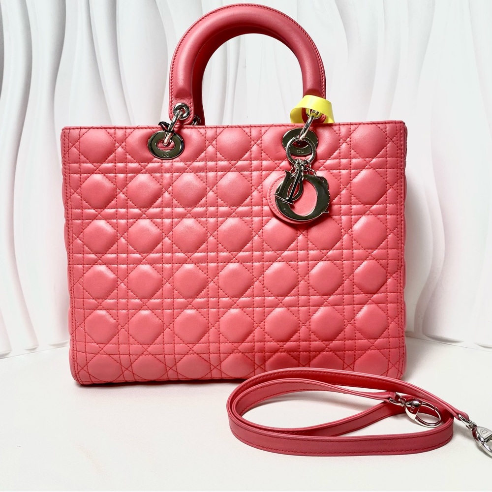 Christian Dior Lady Dior Tote Bag Large
